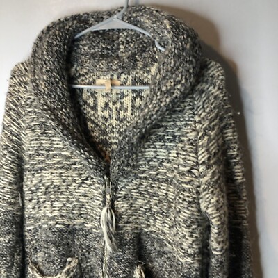 Wilfred Free Chunky Alpaca Wool Zip Cardigan Sweater Shawl