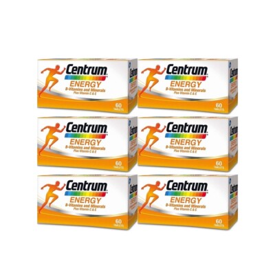 1-6 Box Centrum Energy B Complex Vitamin C Boost Immune Lutein Free Shipping