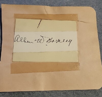 #ad Signed 1940s Vice President ALBEN W BARKLEY Album Cut Served President Truman $175.00