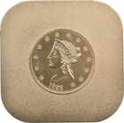 1838 $10 Liberty Head Gold Eagle 96.39 Grams 24K Gold Plated Plate Coin *3904