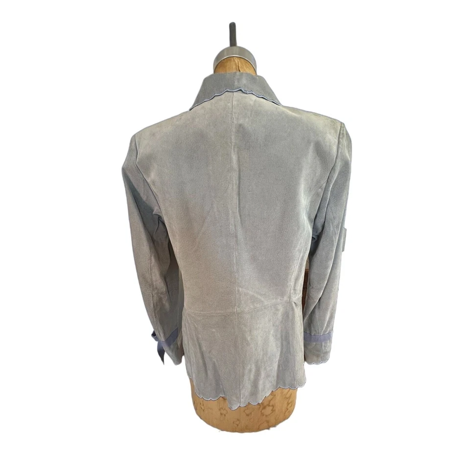 Terry Lewis Classic Luxuries Suede Leather Jacket Womens SZ S - Image 2 of 4