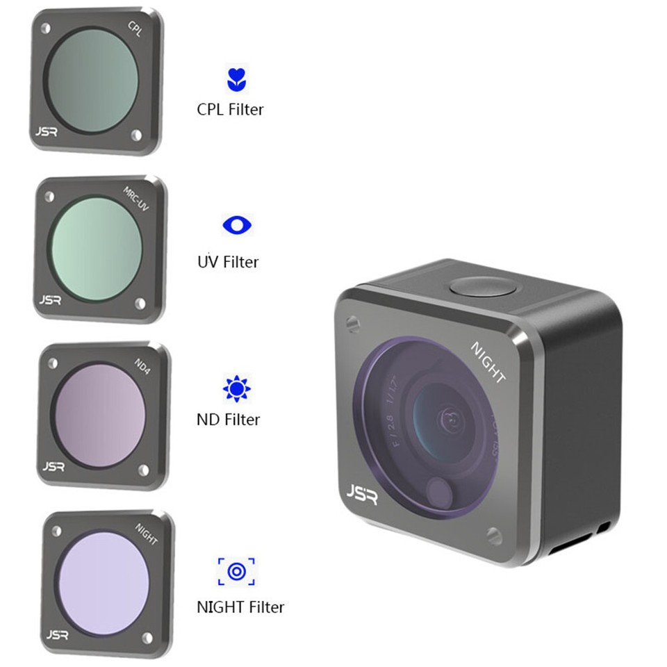 Camera CPL/UV/ND/Night/10X/STAR Filters Lens For DJI Action 2 4K Sports