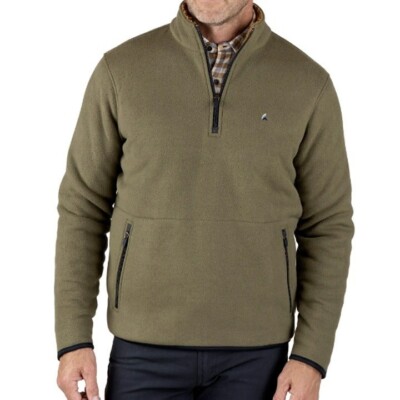 Tailor Vintage Men's Army Polar Bonded Berber Fleece Pullover Size M (MSRP  $108)