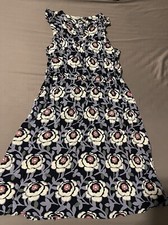 ann taylor loft dress small black Grey White