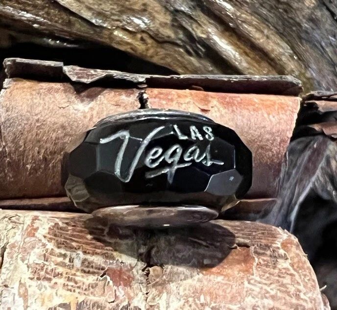 Трудно найти Редкий Подлинный Pandora Эксклюзив Лас-Вегас Черный Граненый Увлекательный Мурано - Изображение 3 из 4