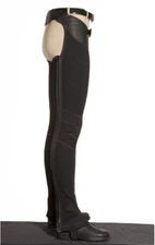 PROCHAPS ATHLETIC FULL CHAPS BLACK HIGH-INTENSITY or LONG DISTANCE HORSE RIDING