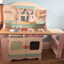 Children’s Wooden Kitchen and accessories + chad valley 4 in 1 pram set
