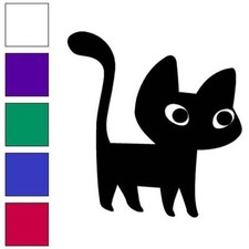 Kitten Cat, Vinyl Decal Sticker, Multiple Colors  Sizes 7086
