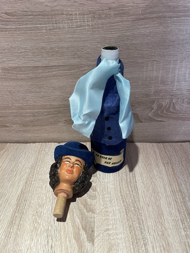 1960s Charchter Wine Bottle Decanter Novelty Lady Breweriana Ornament Kitch (1 - Picture 11 of 13