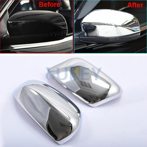 For Jeep Cherokee 14+ Backup Rear View Side Mirror Cover Trim Chrome Accessories - Picture 4 of 7
