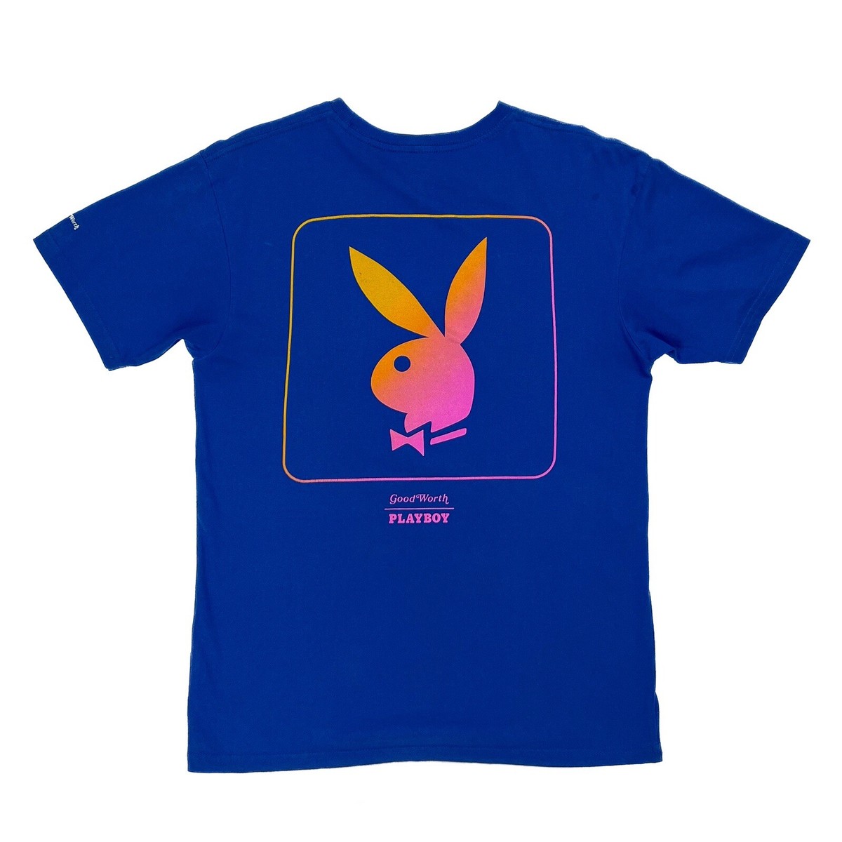 Men's Goodworth Playboy Tee-Shirt Blue Medium | eBay