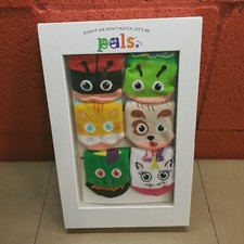 3 Pairs of Socks Infants 6-12 months Lil' Besties Mismatched Pals Box NEW Gift