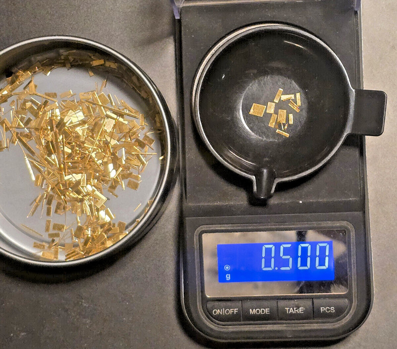 GOLD 1/2 Gram 9999 FINE Bullion  PURE 24K GOLD SMITH'S SCRAP = INVEST & HOLD  .$