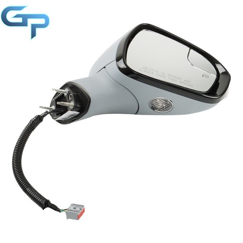 Right Side Power Mirror For 2013-2014 Ford Fusion Manual Fold Heated Paintable - Picture 8 of 17