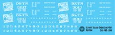N Scale - Detroit Toledo Shore Line 40ft Box Car Decals