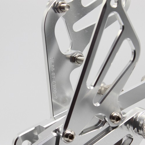 FXCNC Adjustable Rearsets Footpeg Silver For Honda CBR1000RR ABS 2008-2016 2009 - Picture 9 of 10