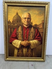 Pope Leo XIV Portrait Framed Art Print 11 x 16