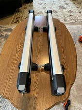 (Pair) Thule SnowPack Ski/Snowboard Rack, Large (6 Pr/4 Boards), Silver