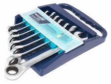 Eclipse Professional 7pc Fixed Head Combination Ratchet Spanner Set ERWFIX7PS