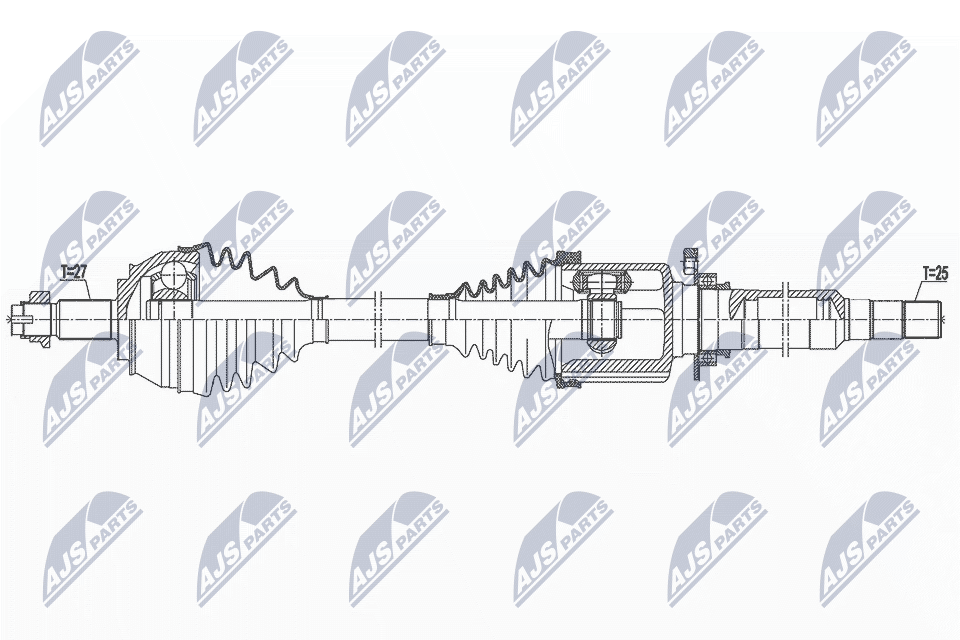 DRIVE SHAFT NPW-AR-024 FOR ALFA ROMEO GIULIETTA/Hatchback/Van 2.0L 4cyl - Image 5