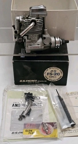 OS Max FS-20 4-Stroke Airplane Engine with Orig. Box - EX  LOOK
