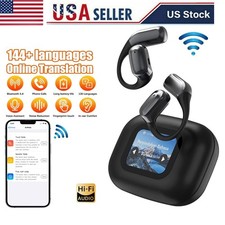 Real Time 144 Language Translator Earbuds Open Ear AI Translation Earphones