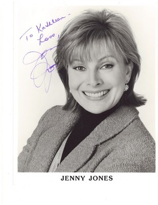Jenny Jones Signed 8x10 B/W Promo Photo   The Jenny Jones Show   Autograph