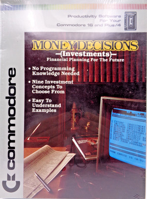 COMMODORE 16/+4 -- MONEY DECISIONS - INVESTMENTS - (COMMODORE) #NOS #SEALED