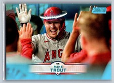 Mike Trout Angels 2025 Stadium Club Topps Light Blue Foil #32
