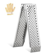 Foldable Aluminum Motorcycle Loading Ramp, 63" L x 8.5" W 1PCS-63"L x 8.5"W