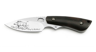 PUMA IPJagdmesser wildboar I, Ebenholz Lederscheide Lasergravur