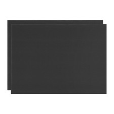 2Pcs 3mm Corrugated Plastic Sheets, 8 x 12 Inch Corrugated Poster Board Black