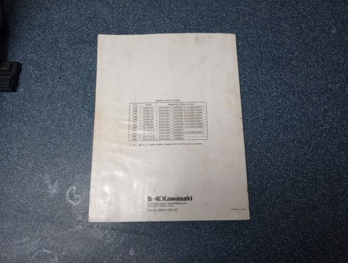1985 KAWASAKI KLR250 MOTORCYCLE SERVICE MANUAL - Free Shipping - Picture 9 of 9