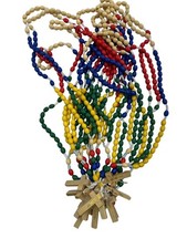 Lot Set of 24 Wooden Rosary Bead rosary Wood Catholic Carved Beads with Jesus