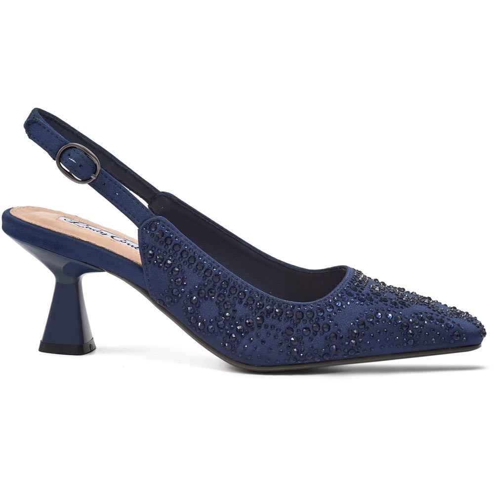 Zapatos De Tacón Lucy De Lady Couture De 2.5" En Marino