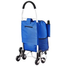 High-Capacity 36L Stair Cart 6-Wheel Smooth Roll Foldable Frame