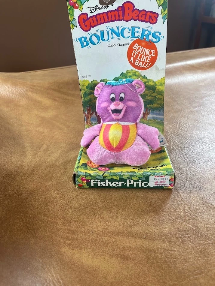 De colección Fisher Price Disney Gummi Bears Bouncers 1985 Nuevo de Lote Antiguo Raro Disney Cubi Nuevo Foto 3 de 4