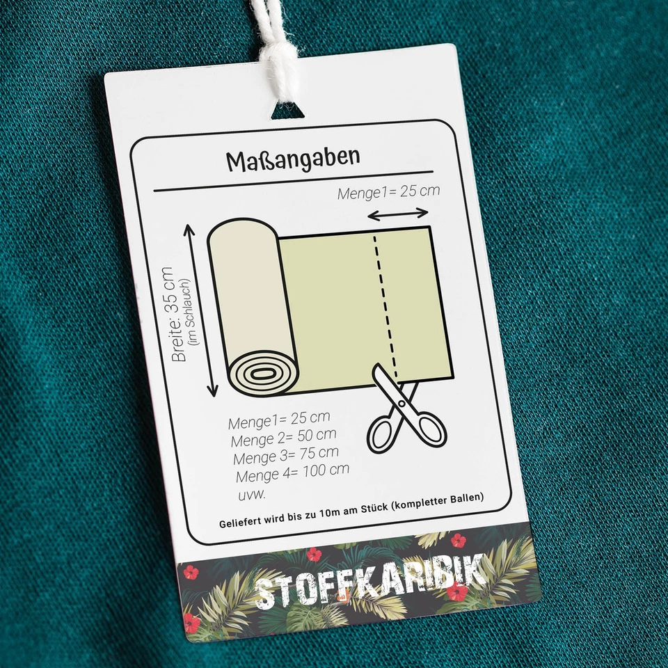 Bündchenstoff Meterware Bio + GOTS Bündchen Jerseystoff Nähen Kinder Schlauch - Bild 2 von 4