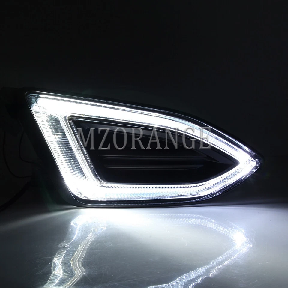 Faro antiniebla LED DRL lateral derecho parachoques delantero para Ford Edge 2015 2016 2017 2018 Foto 2 de 4