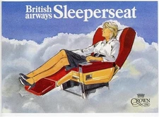 British Airways Sleeperseat Brochure Crown First Class 1981