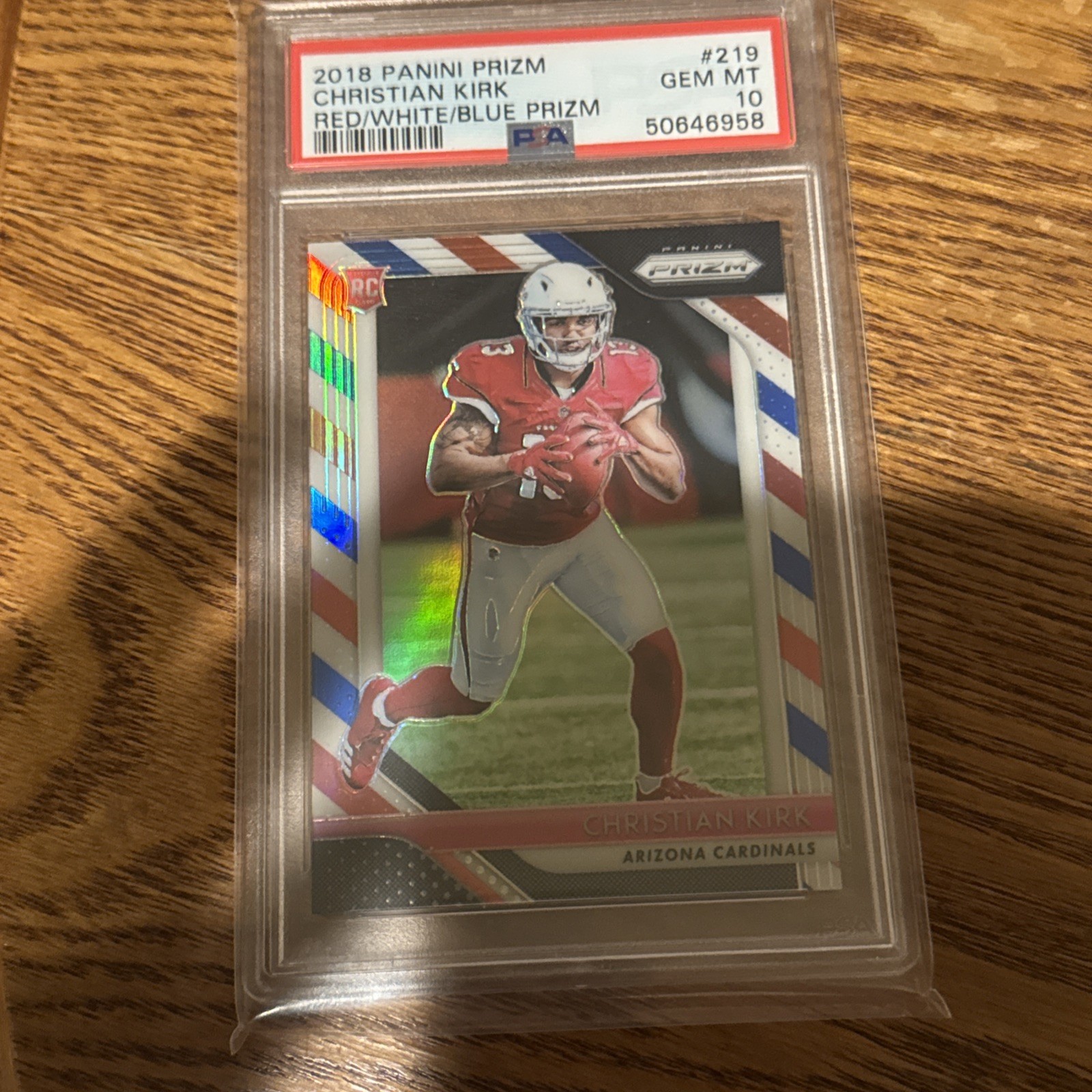 Christian Kirk Panini Prizm #219 Red/White/Blue Prizm