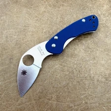 Spyderco C141GPCBL  Balance Flat Ground Plain Edge Knife ~ Spy 27 Steel - 1.98"