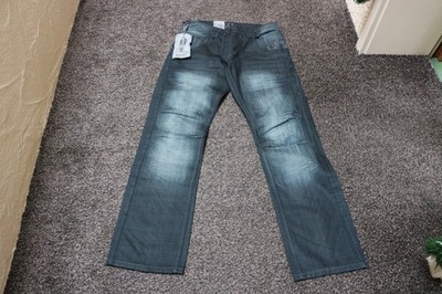 #Herren-Jeans, Gr. 32L33, #anthrazit, #Used- und Crashoptik, #Colac
