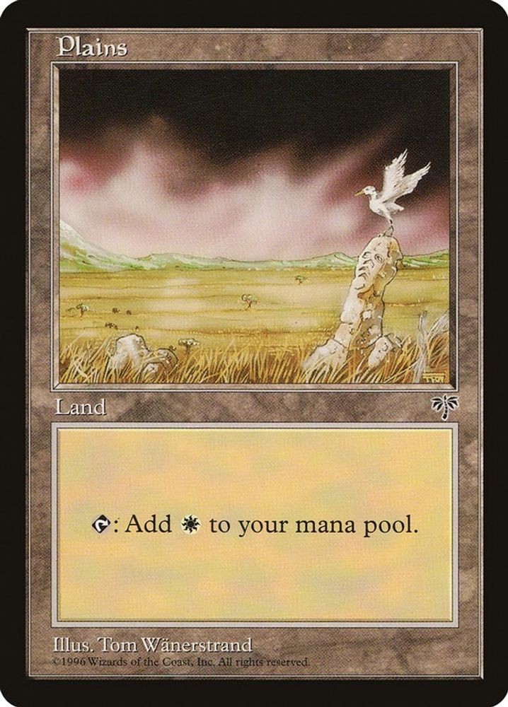 1996 Magic: The Gathering: Mirage - Plains Bird (#334, Land, Near Mint)