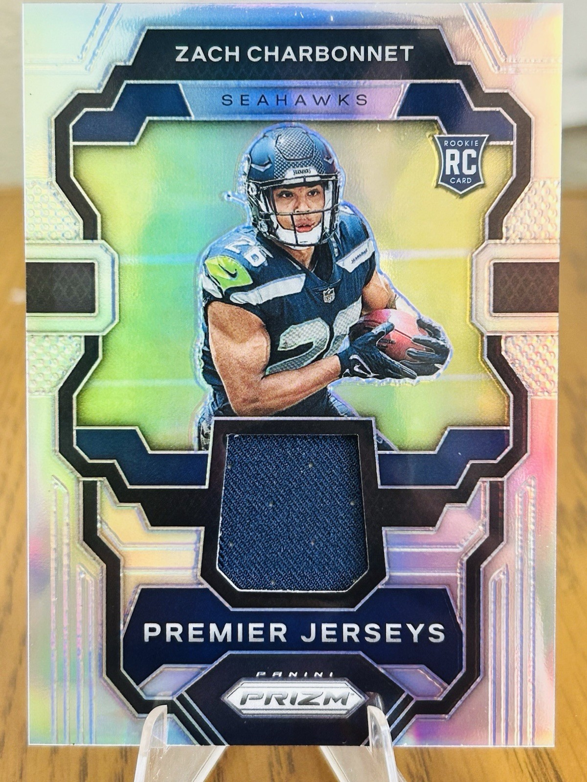 2023 Panini Prizm - Premier Jerseys Zach Charbonnet #PJ-ZC RC Seahawks Prizm