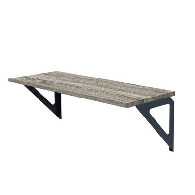 Hyper Tough 10 in. x 23 5/8 in. Rustic Gray Laminated Wood Shelf
