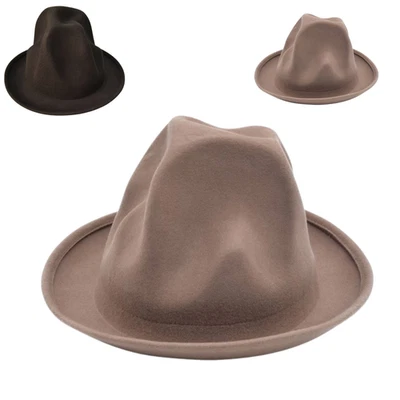HAT CENTRAL Unisex 100% Wool Oversized Odd Shaped Tall Hat - Handmade Vintage Tall Hat