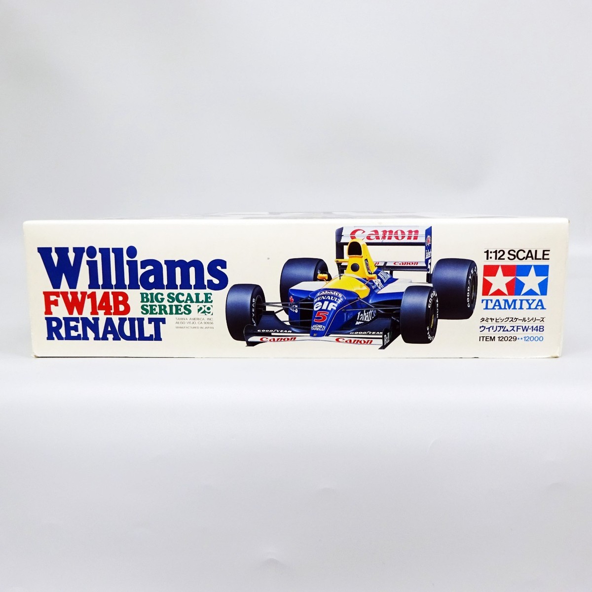 TAMIYA 1/12 NO.29 ウィリアムズFW-4Bルノー Big size Rare kit Tamiya 1/12 Williams FW14B Renault from