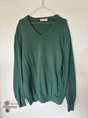 Brunello Cucinelli Herren Pullover Pulli langarm Gr.58 100% Kaschmir Top Zustand