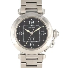 Authentic Cartier Pasha C Grande Date W31053M7 SS Automatic  #260-007-299-4566